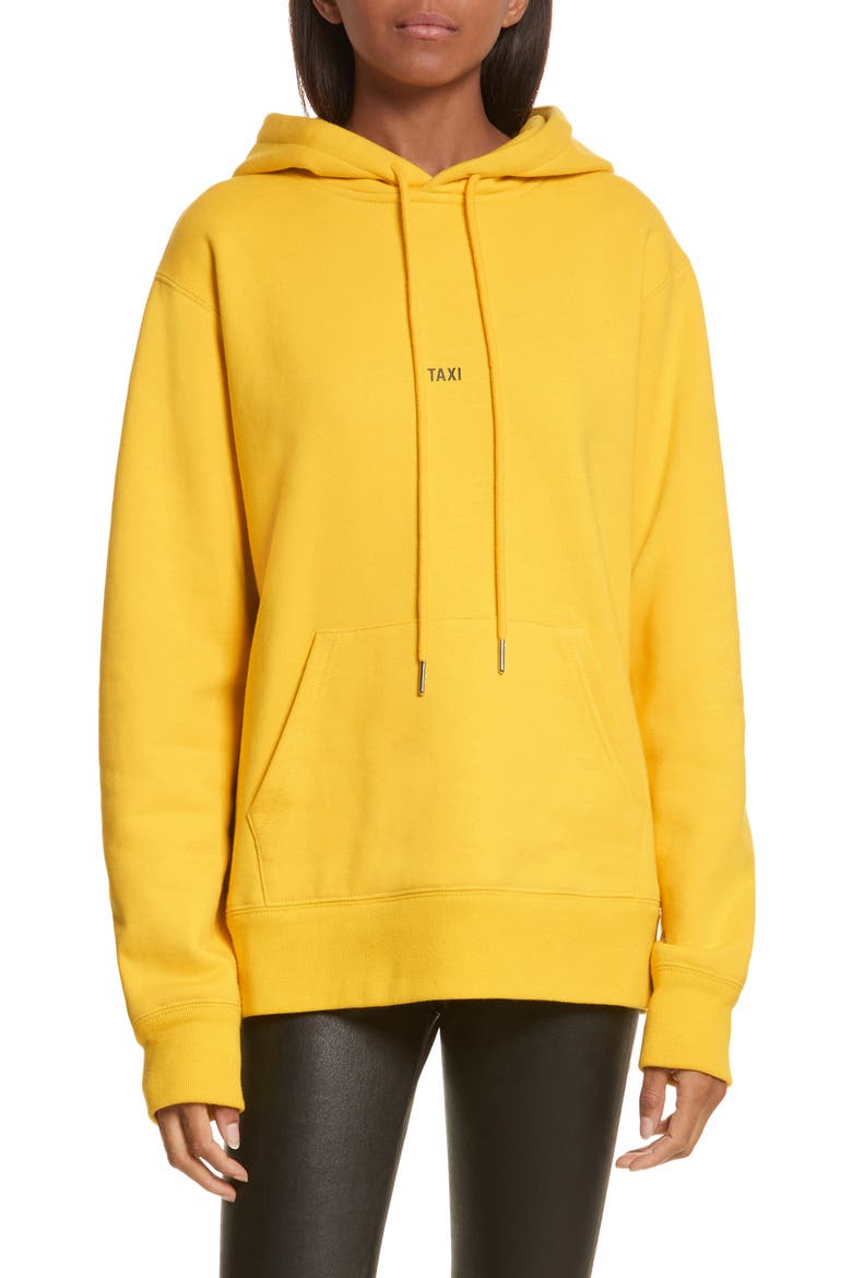 Taxi Cotton Hoodie, Main, color, YELLOW