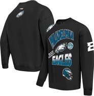 PRO STANDARD Men's Pro Standard Black Philadelphia Eagles Turn It Up Drop Shoulder Pullover Sweatshirt