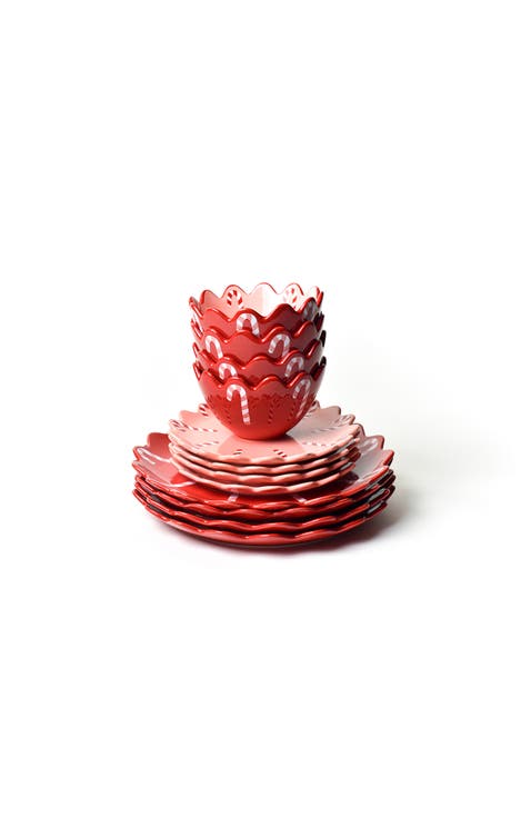 Candy Cane Dinnerware 12 Piece Set