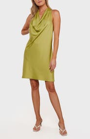matty m. Cowl Neck Minidress