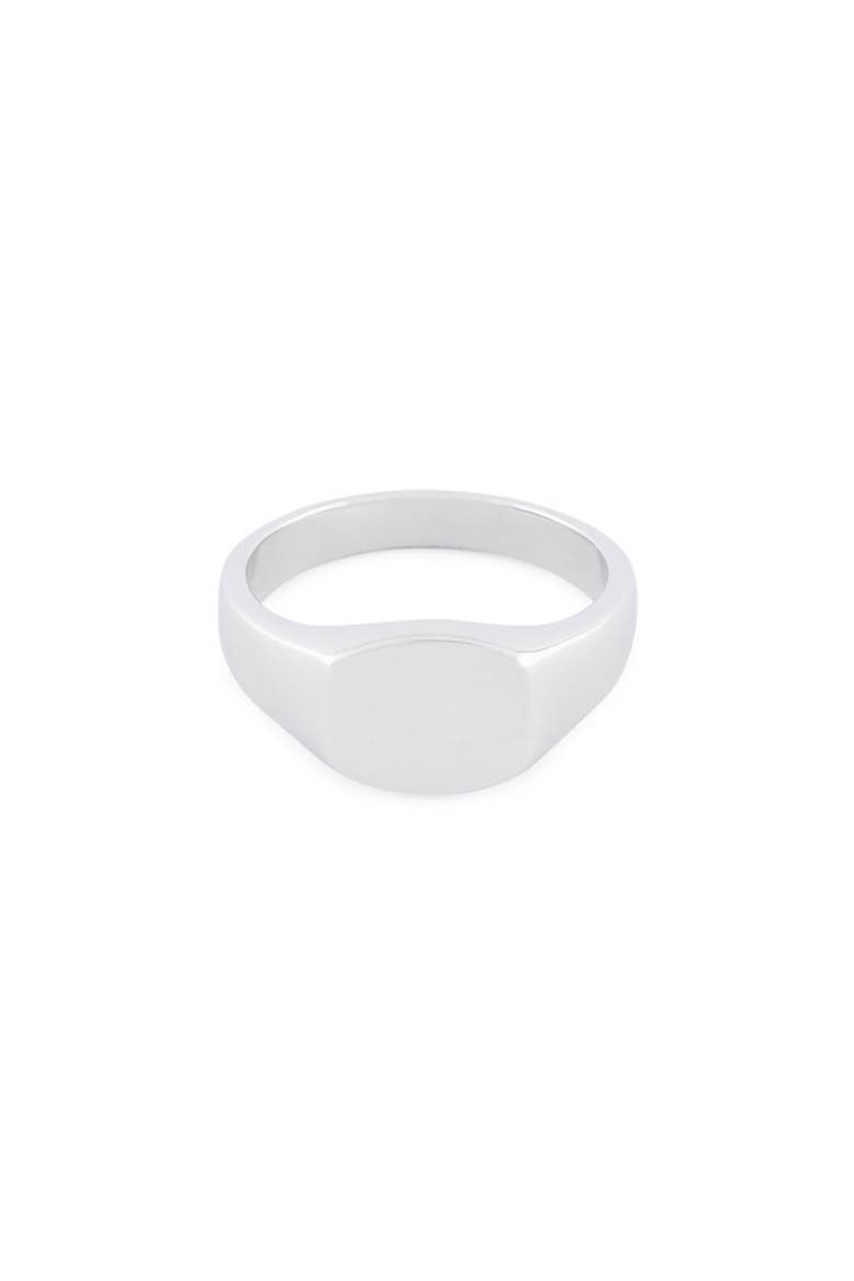 Signet Ring, Main, color, SILVER