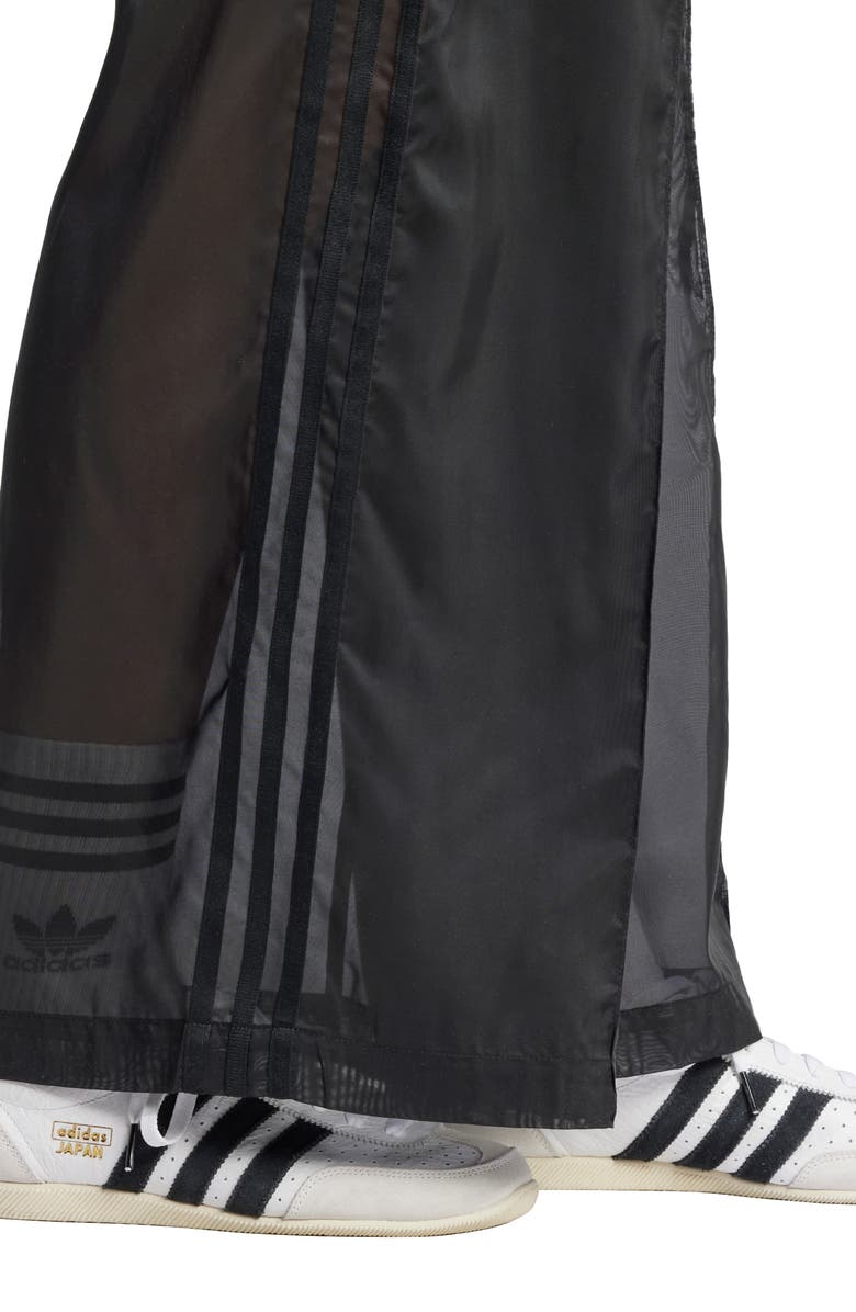adidas Originals 3-Stripes Sheer Wide Leg Track Pants, Alternate, color,
