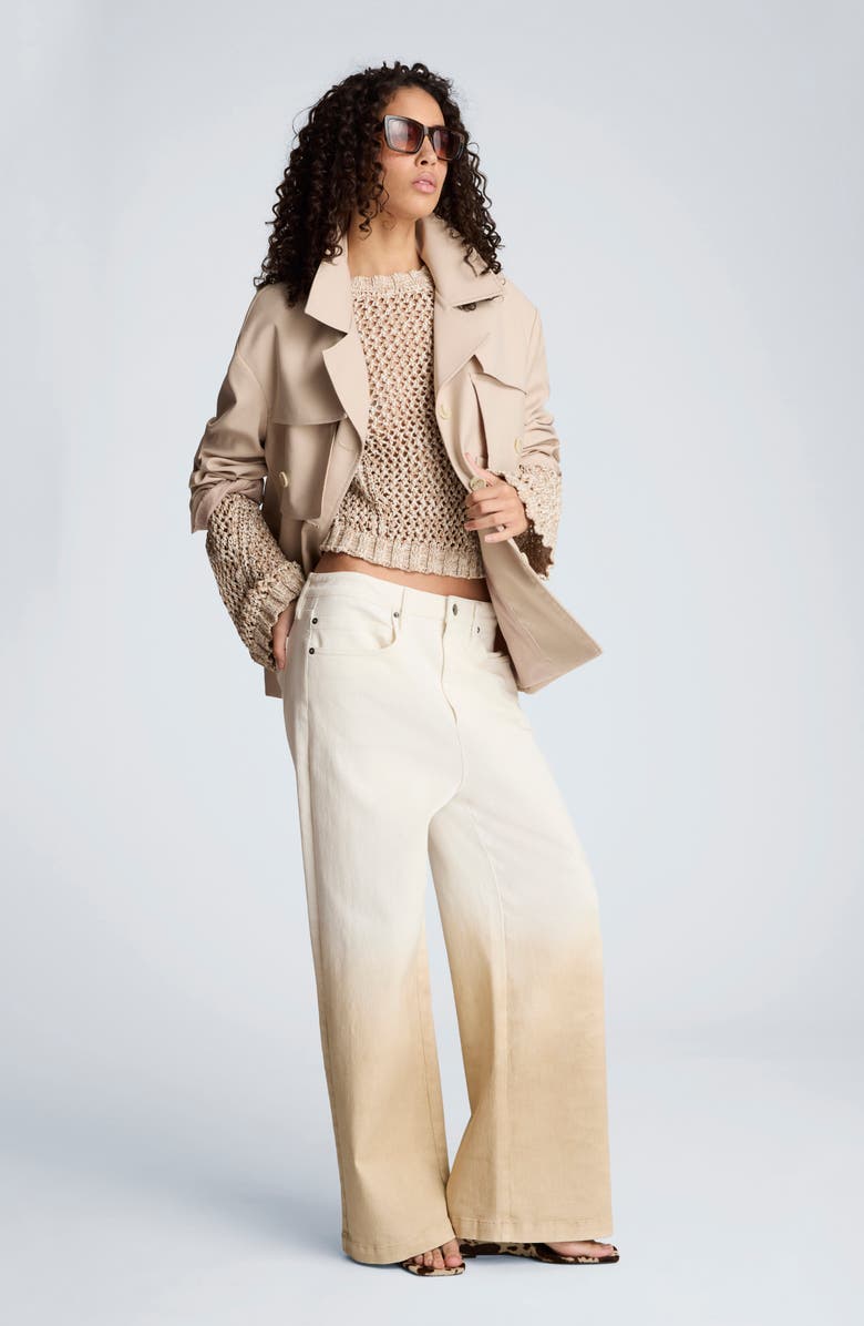 Kenneth Cole Twill Trench Jacket, Alternate, color, Timeless Taupe