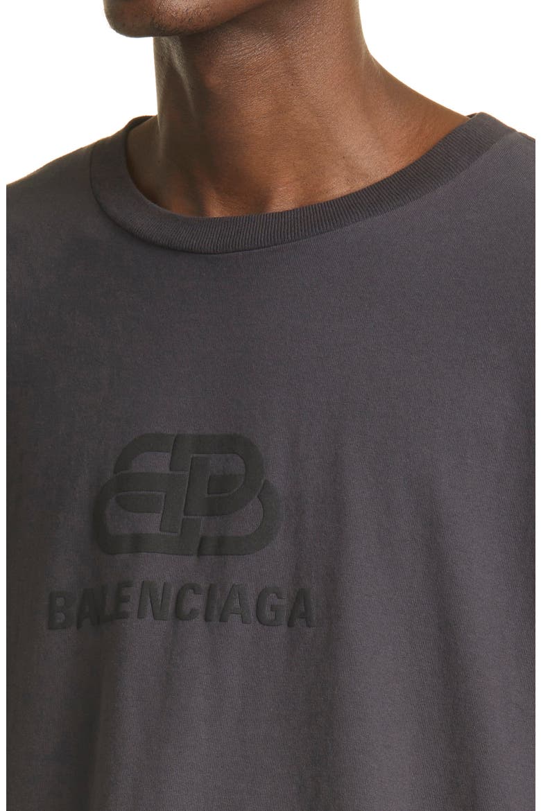 Longline Logo T-Shirt, Alternate, color, NOIR MULTI