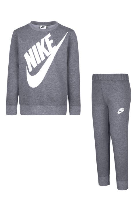 Kids' Jumbo Futura Crewneck Sweatshirt & Joggers Set (Little Kid)