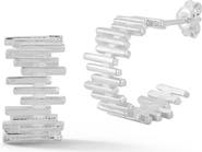 GLAZE JEWELRY Ribbed Hoop Earrings