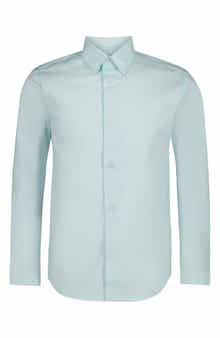 Kids' Fashion Stretch Poplin Button-Up Shirt