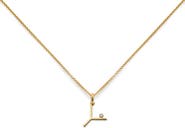 Monica Vinader Alphabet Lab Grown Diamond Solitaire Initial Pendant Necklace (Online Trunk Show)
