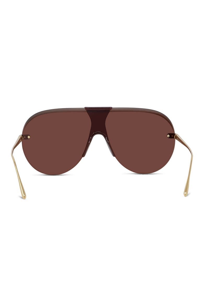 Slim Pilot Sunglasses, Alternate, color, SHINY ENDURA GOLD / BORDEAUX