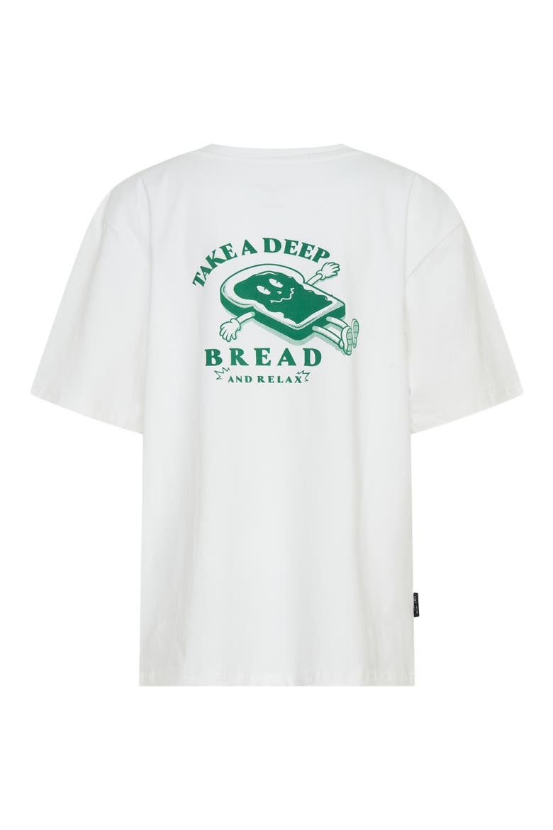 Kids' Take a Deep Bread Stretch Cotton Graphic T-Shirt, Alternate, color, WHITE