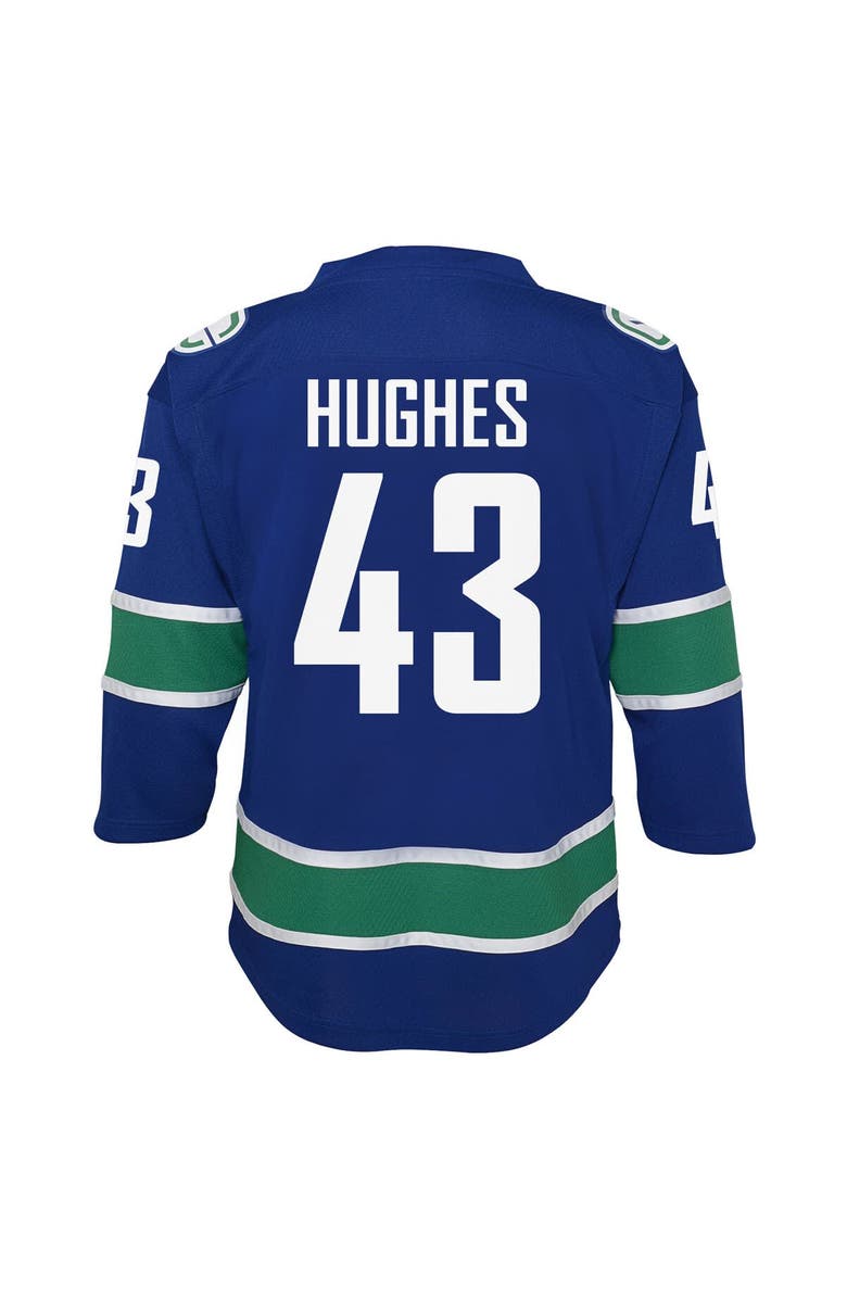 Outerstuff Youth Outerstuff Quinn Hughes Blue Vancouver Canucks Alternate Replica Player Jersey, Alternate, color, Blue
