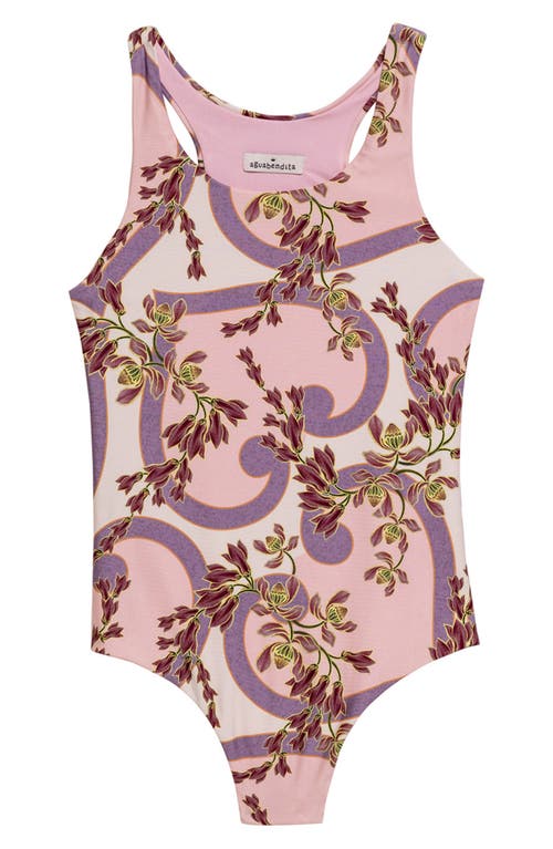 Agua Bendita Kids' Lecci Aura One-piece Swimsuit In Pink