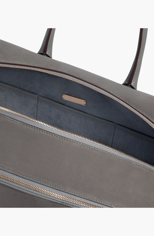 Aviteur Cristallo Nubuck Weekend Bag In Gray