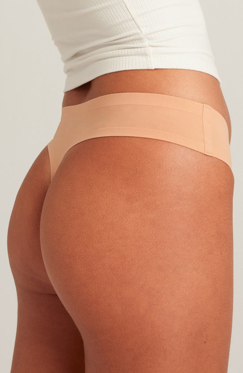 Saalt Seamless Thong, Alternate, color, Beige