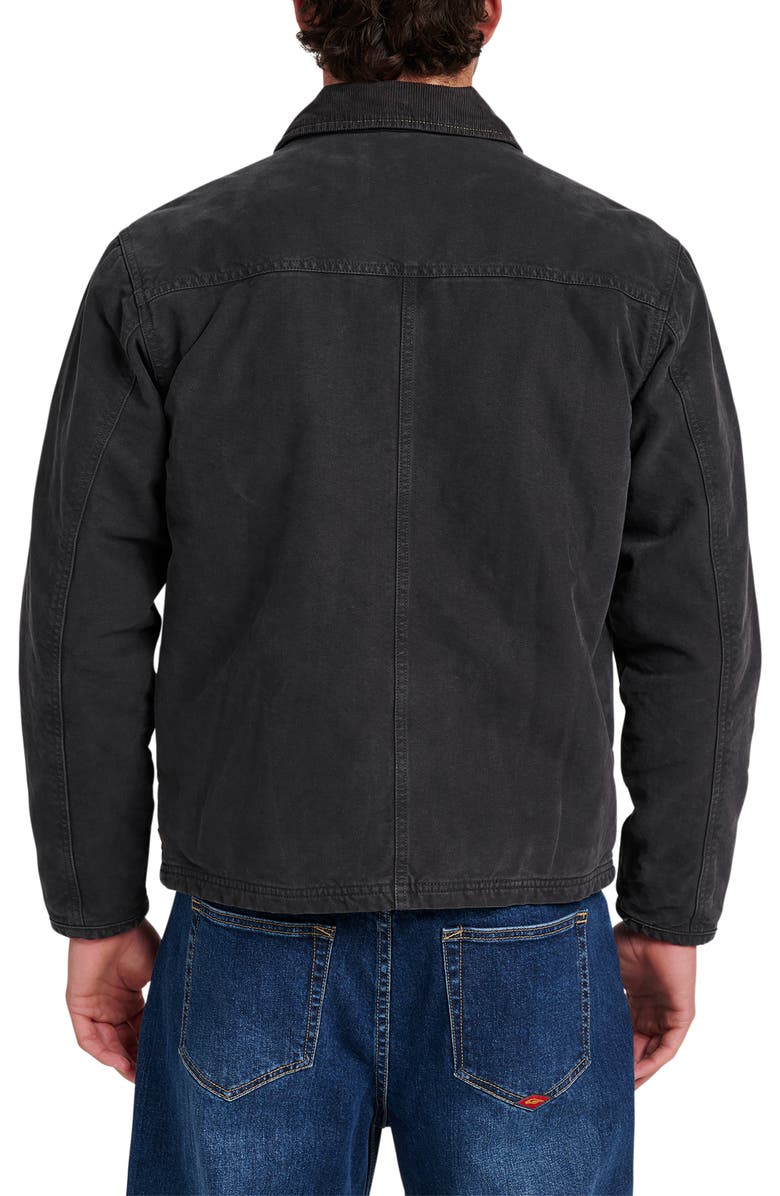 Quiksilver Waterman Refugio Cotton Canvas Jacket, Alternate, color, Phantom