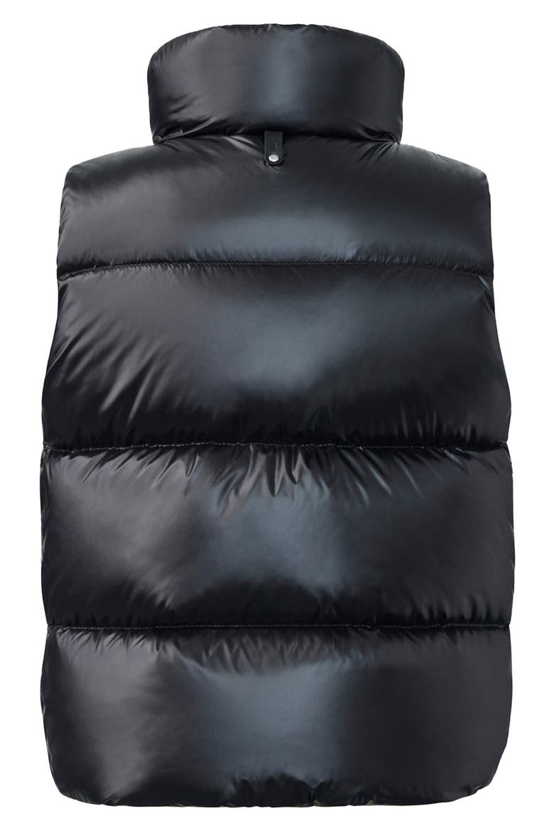 Kids' Charlee Quilted Down & Feather Fill Puffer Vest, Alternate, color, BLACK