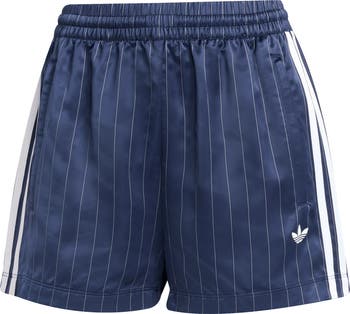 3-Stripes Pinstripe Satin Shorts