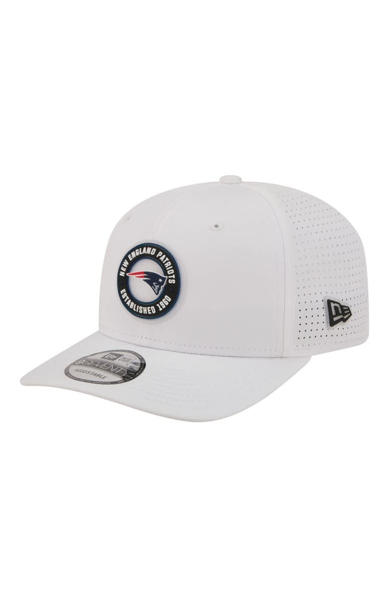 New Era Men's New Era  White New England Patriots COOLERA 9SEVENTY Adjustable Hat, Main, color, White