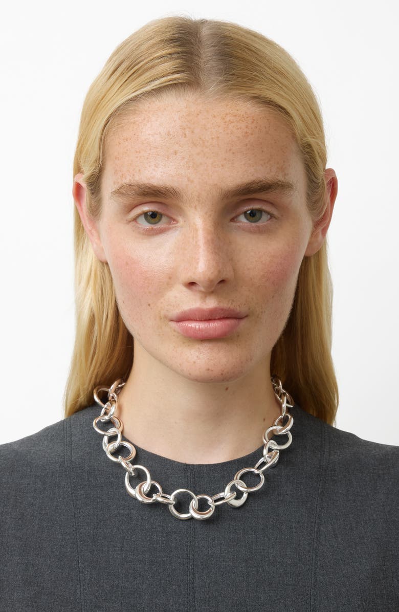 Lié Studio The Laura Link Necklace, Alternate, color, Silver