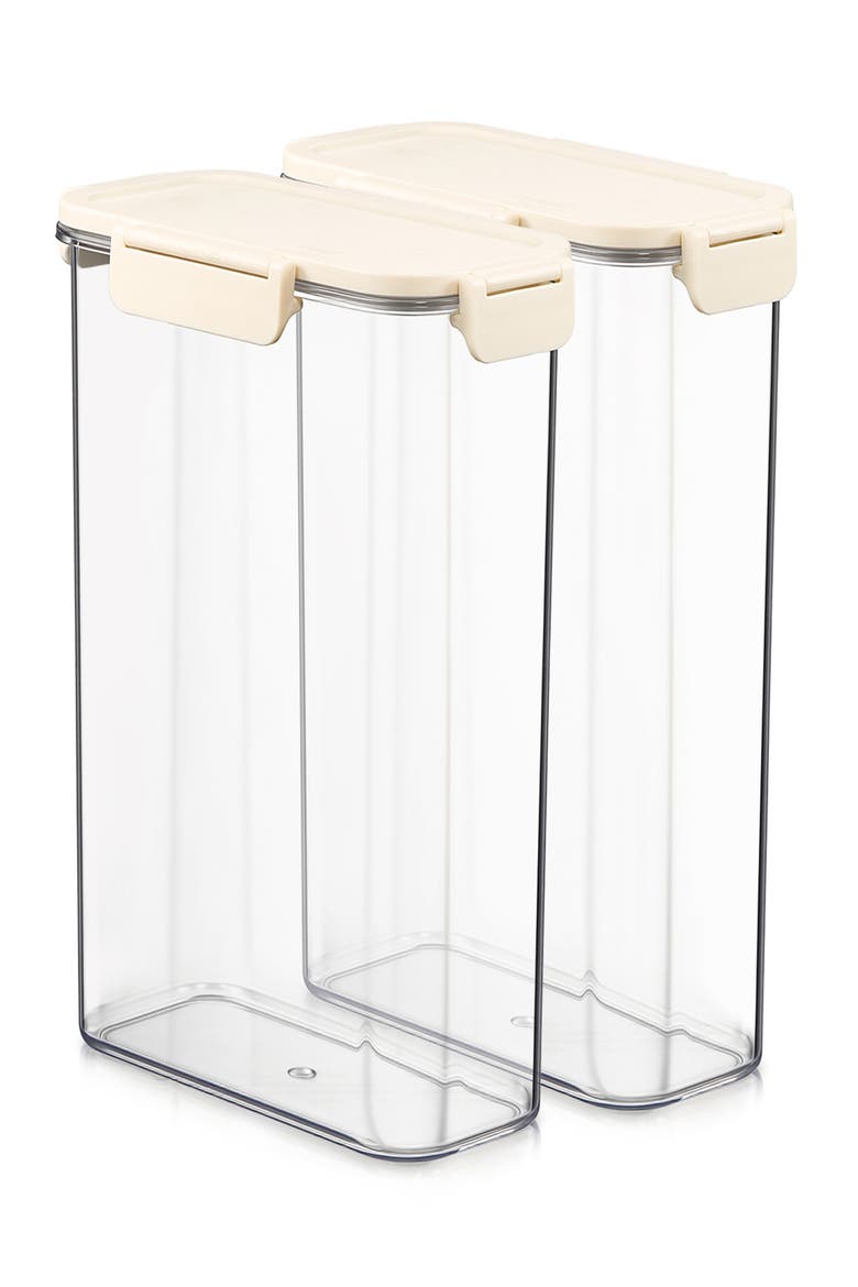 Set of 2 Airtight Food Storage Containers, Main, color, NO COLOR