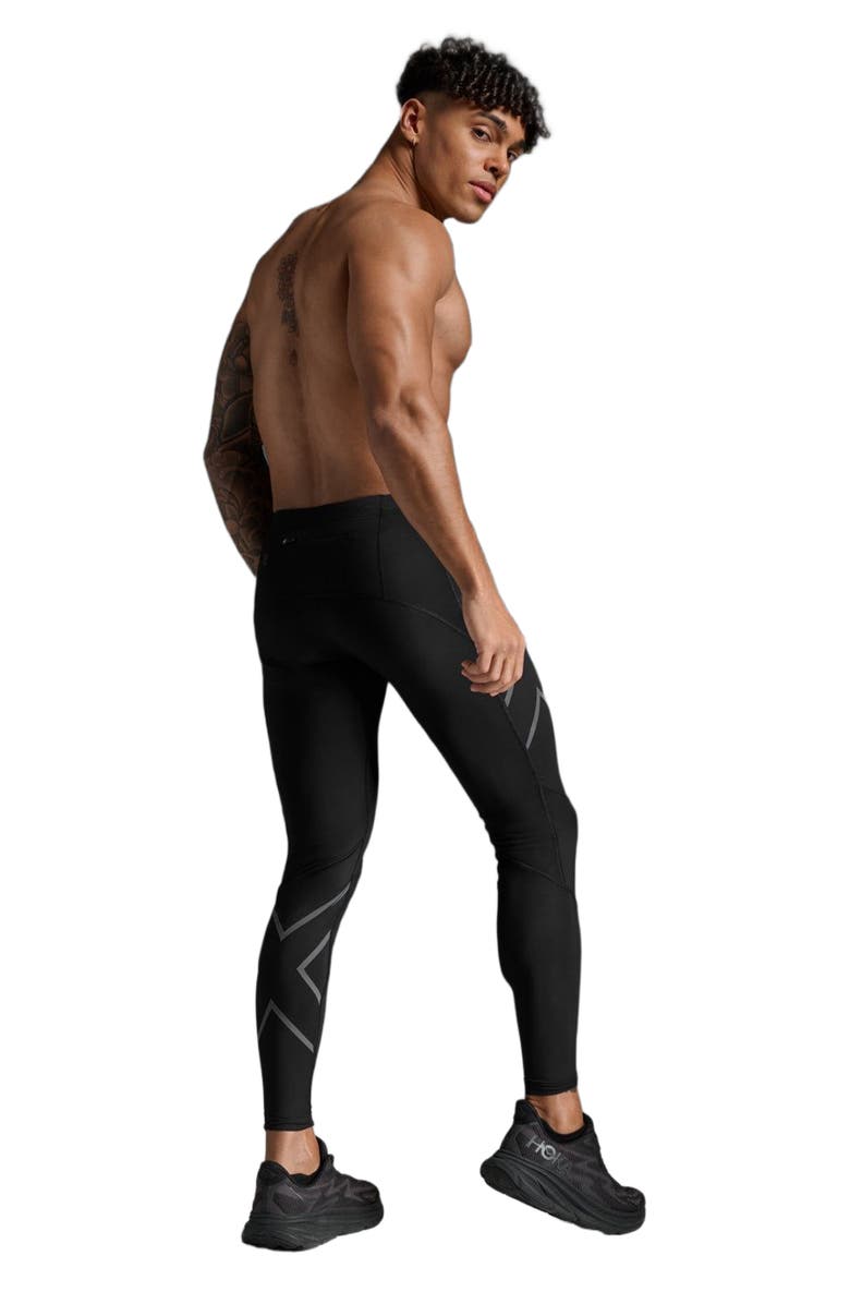 2XU Men
s Ignition Shield Compression Tights, Alternate, color, Black/Black Reflective