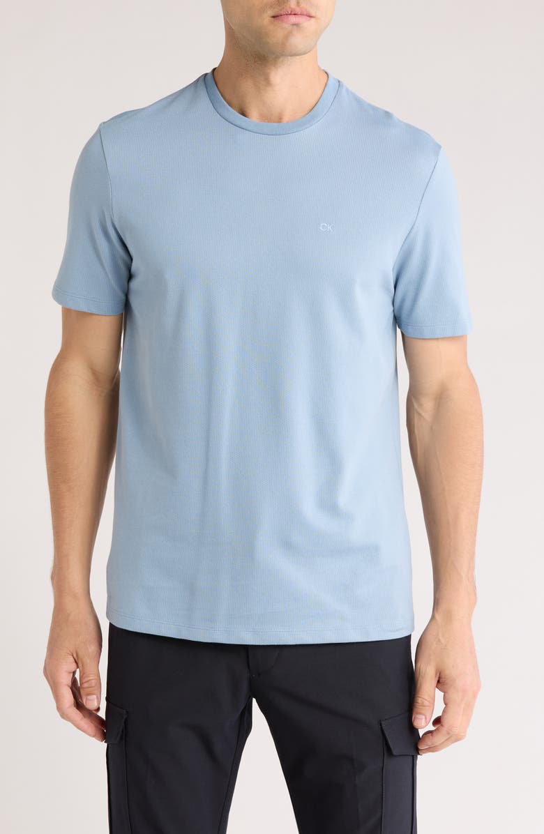 Calvin Klein Textured Logo T-Shirt, Main, color,