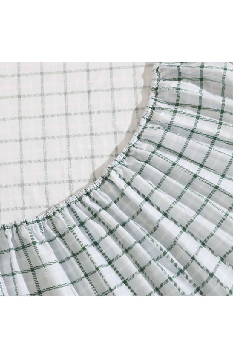 Eddie Bauer Classic Tattersall Plaid Sheet Set, Alternate, color, Grey/ White/ Green