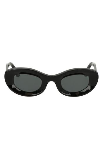 Cult Gaia X Thierry Lasry Jazz 47mm Oval Sunglasses In Black