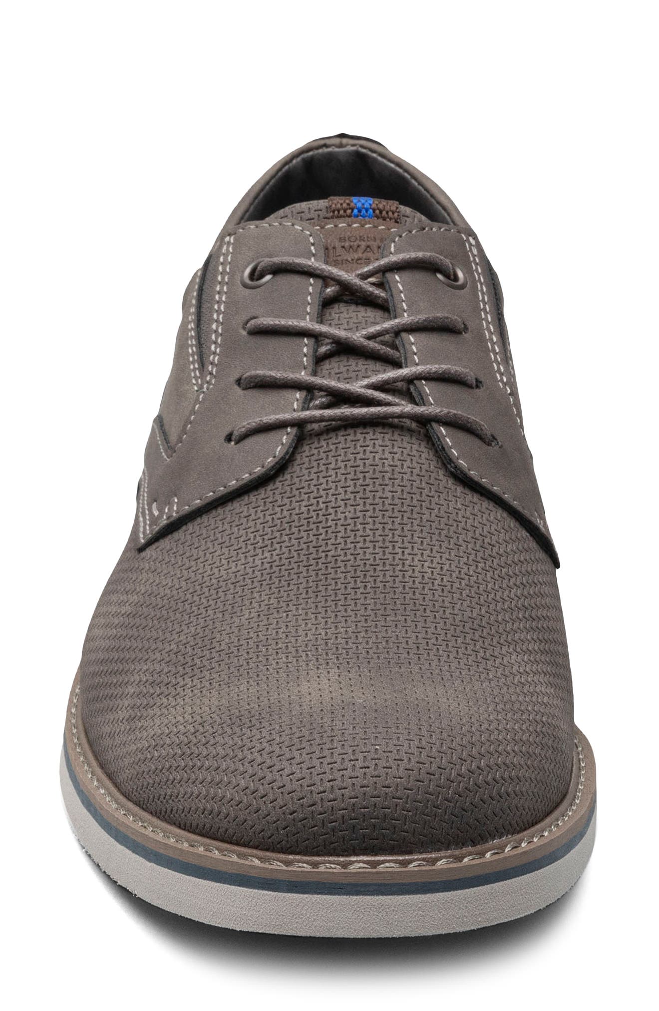 NUNN BUSH Cadet Plain Toe Oxford, Alternate, color, Gray