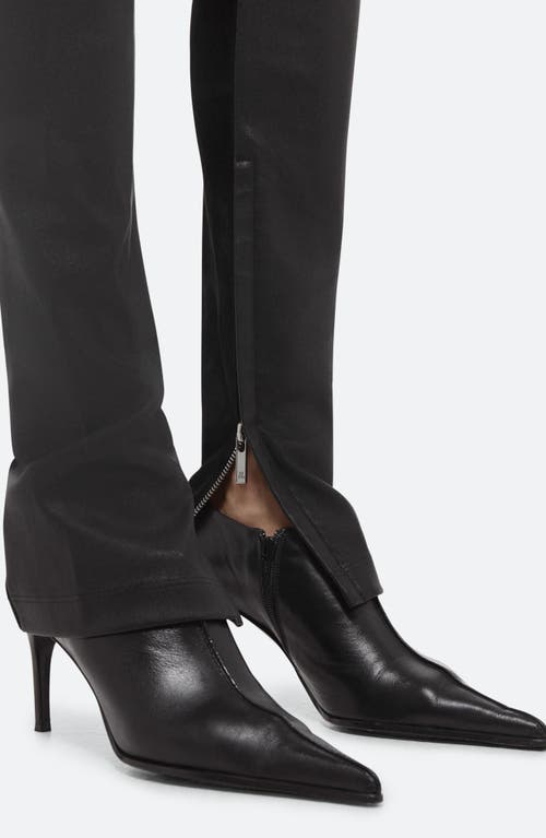 Helmut Lang Black Racer Leather Leggings In Black