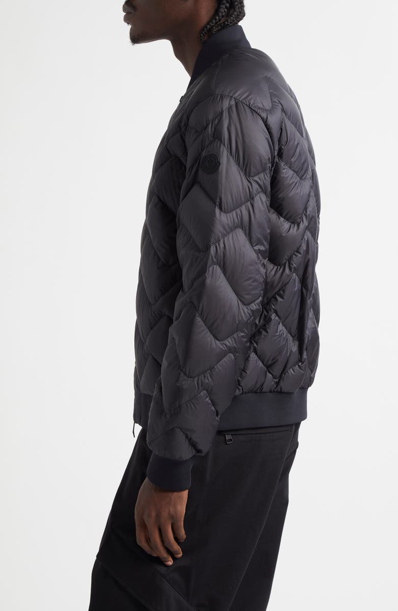 Moncler Brun Chevron Quilted Down Jacket, Alternate, color, 
