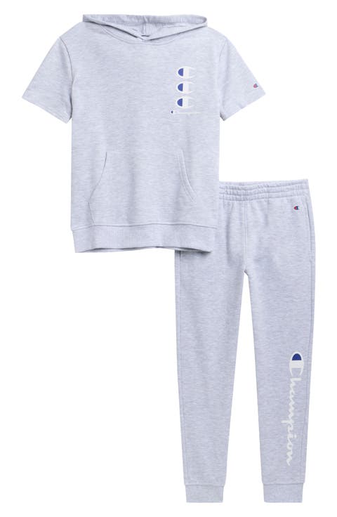 Kids' Short Sleeve Hoodie & Joggers Set