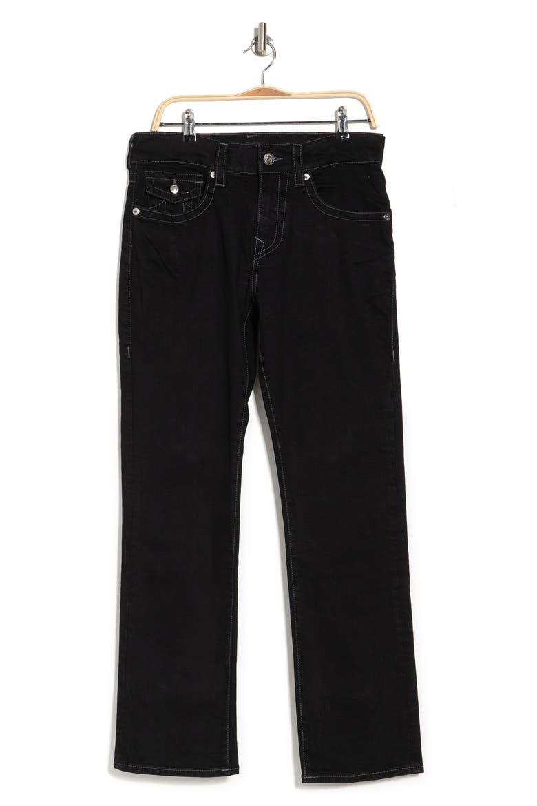 Ricky Flat Pocket Straight Jeans, Alternate, color, 2SB BODY RINSE BLACK
