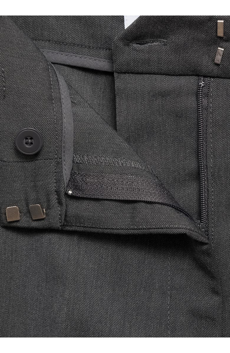 MANGO Pleat Front Straight Leg Pants, Alternate, color,