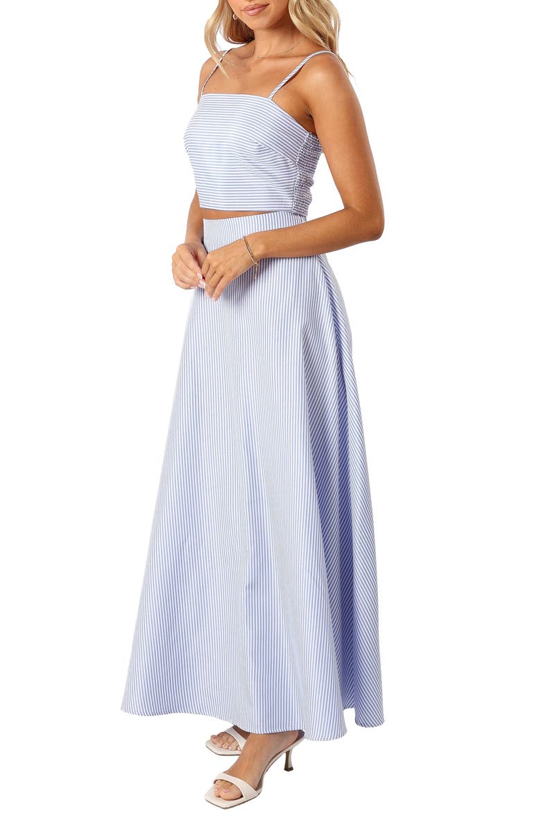 Petal & Pup Lala Stripe Crop Camisole & Maxi Skirt Set, Alternate, color, 