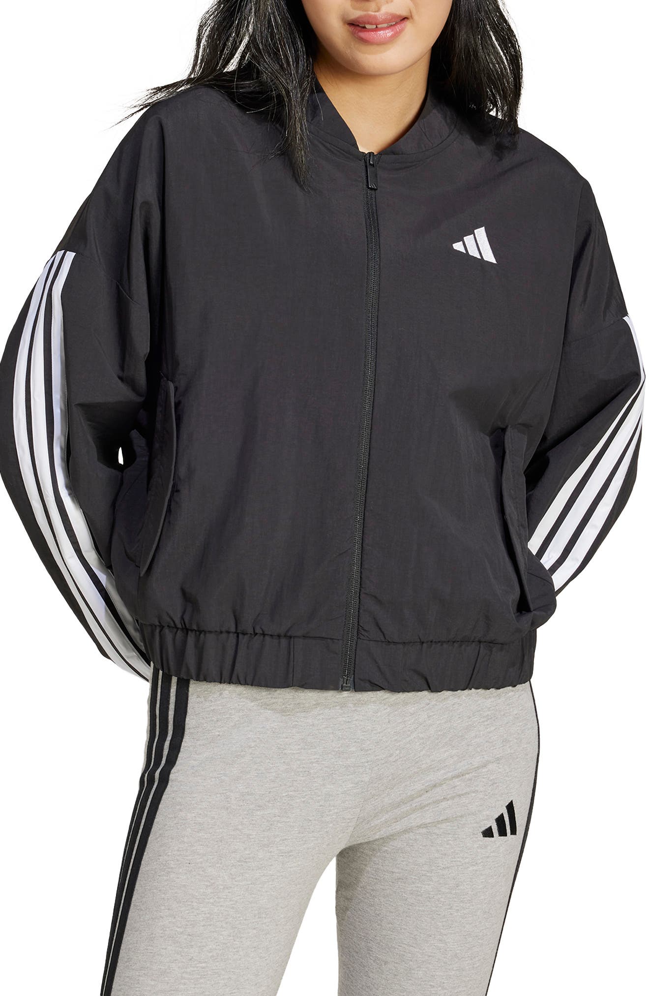 3-Stripes Woven Bomber Jacket