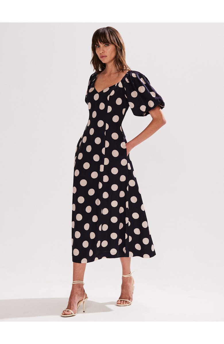 Ro&Zo Yasmin Puff Sleeve Dress, Alternate, color,