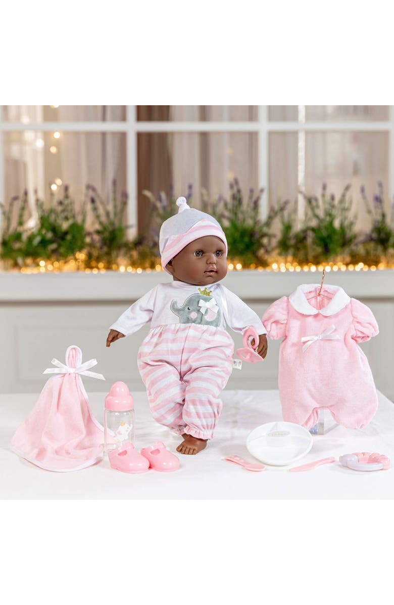 JC Toys African American  Baby Doll, Alternate, color, Pink