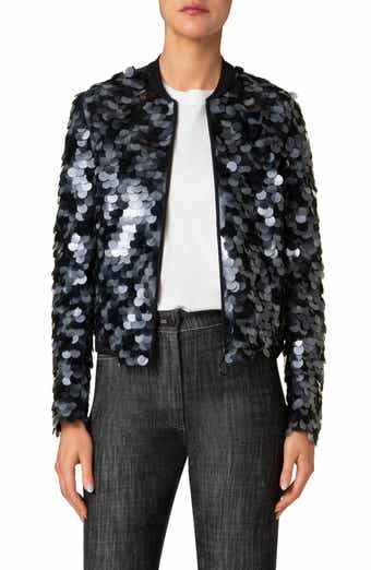 Akris punto Dot Paillette Bomber Jacket
