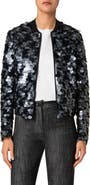 Akris punto Dot Paillette Bomber Jacket