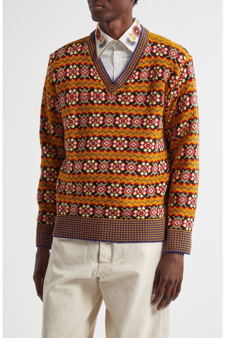 Bracken Sweater, Main, color, BROWN MULTICOLOR