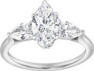LuvMyJewelry Fallon 2CT Marquise & Pear Three Stone Lab Diamond Ring 14K Gold