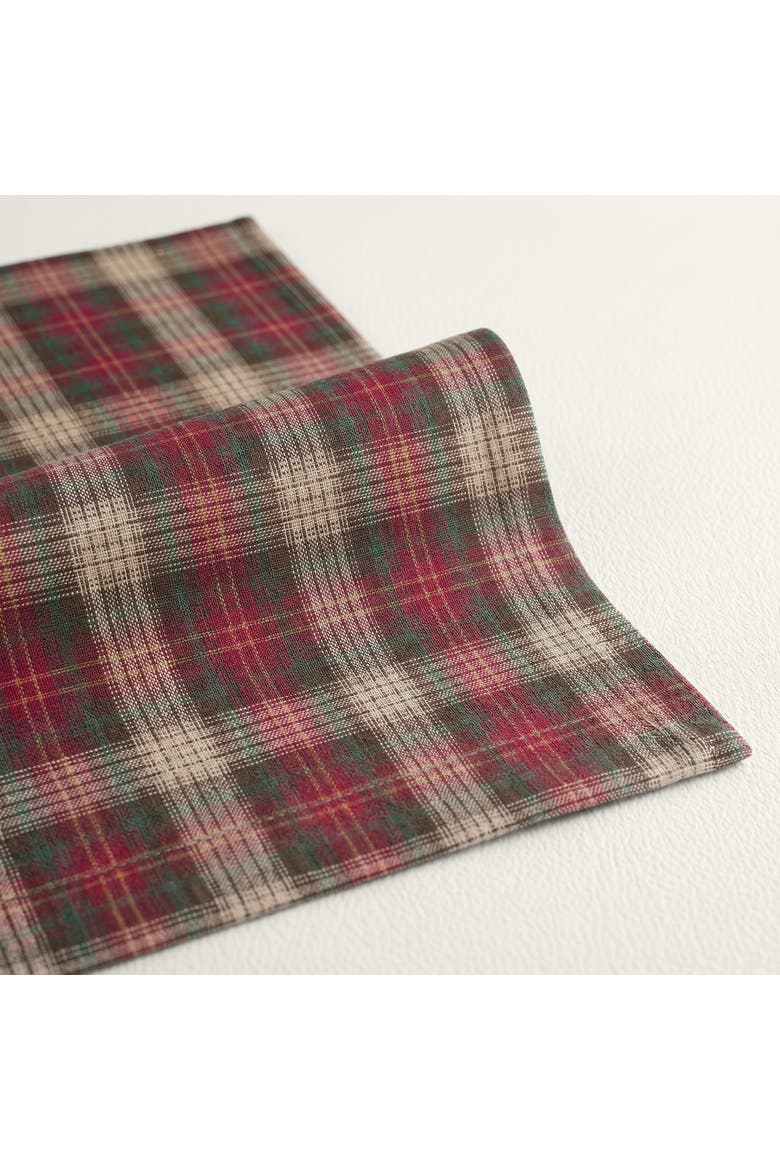 Linen Placemats 14 x 19 Inch Set of 4 - Hunter's Plaid, Alternate, color, Brown