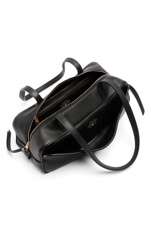 Balenciaga Small Bowling Leather Satchel In Black