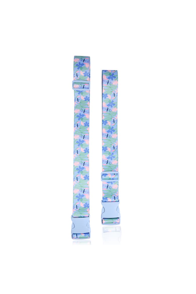 Stitch Tropical 2-Piece Luggage Strap Set, Alternate, color, Blue