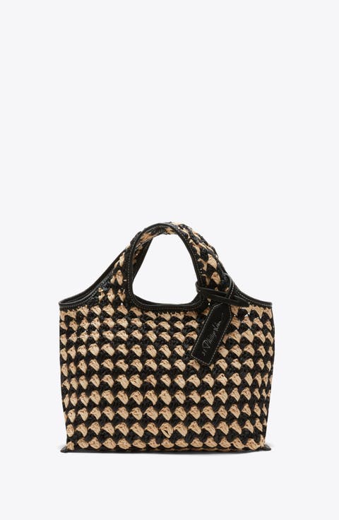 Crochet Raffia Mini Market Tote