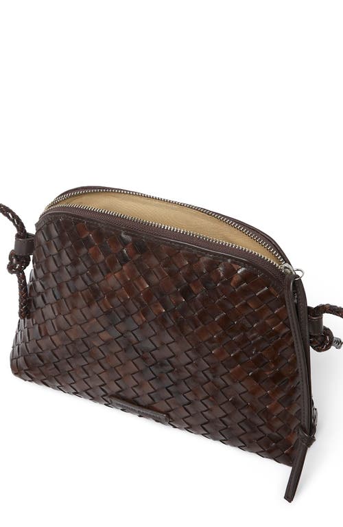 Loeffler Randall Mallory Woven Leather Crossbody Bag In Brown