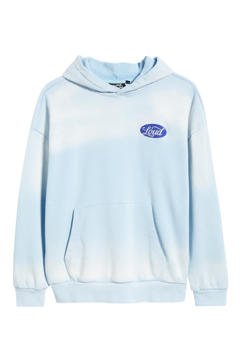 Loud Motors Graphic Hoodie, Alternate, color, WASHED BLUE