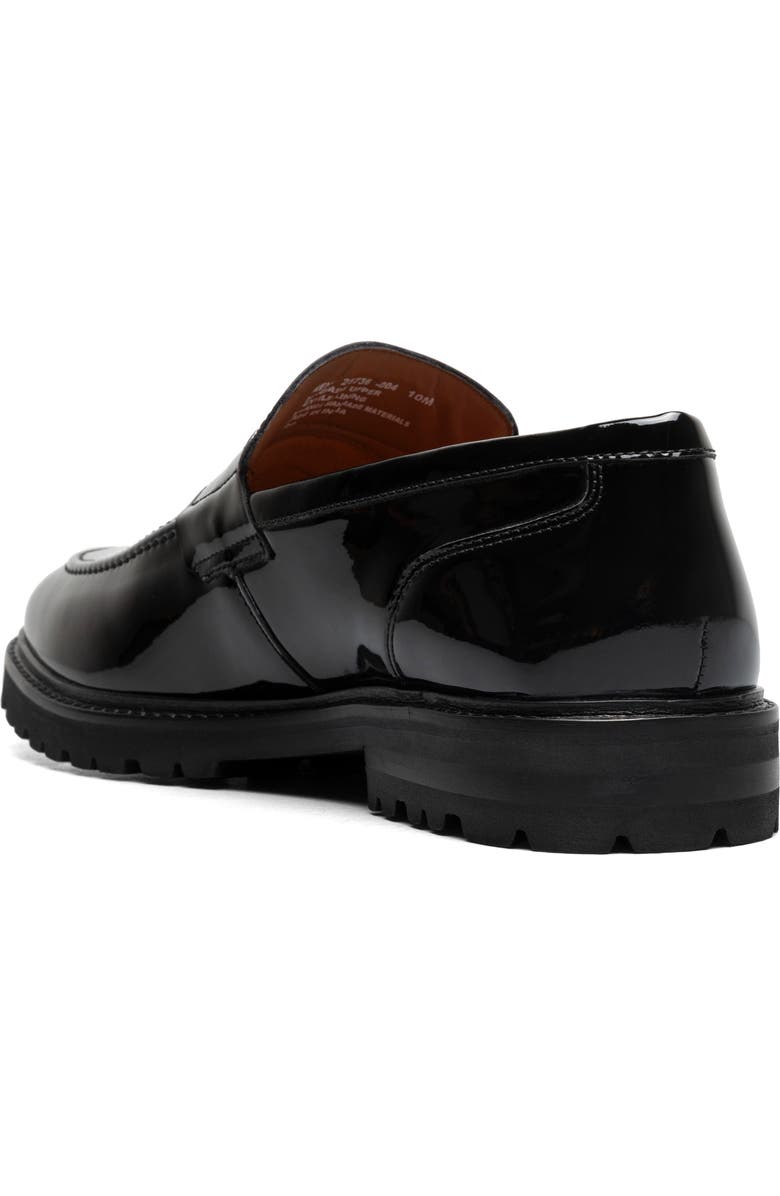 Stacy Adams Hazleton Apron Toe Lugged Penny Loafer, Alternate, color, Black Patent