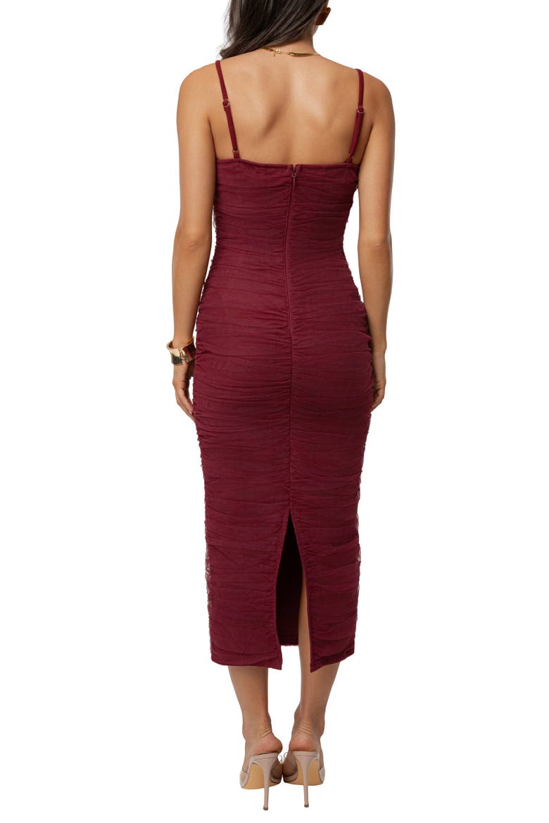 True Form Midi Dress, Alternate, color, Burgundy